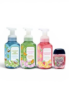 Bath & Body Works SUMMER 3-Pc Foaming Hand Soap Collection Set Bundle 8.75 fl oz